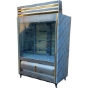 Cold blizzard, production of industrial refrigerators in the Happier Market cold store in Karaj