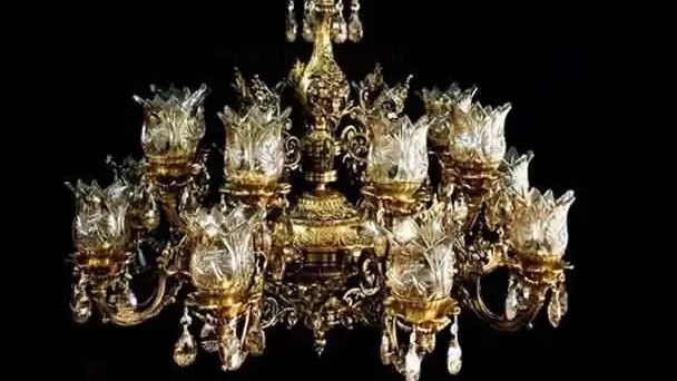 Amir bronze chandeliers and textiles in Arak