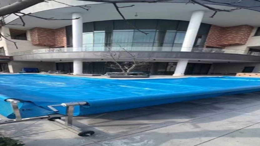 Satellite Roof, design, production and execution of a movable swimming pool roof in Tehran
