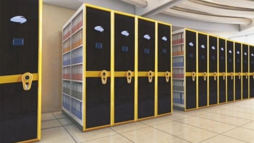 Tina Baygan, sale of rail filing cabinets, shelving and storage in Tehran
