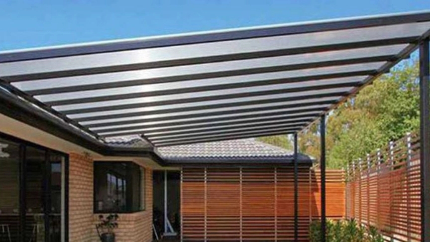 Aghaei production group, implementation of the patio terrace backyard roof in Tehran
