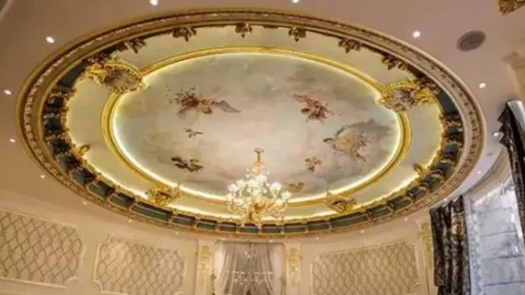 Application of patina work in interior and building decoration