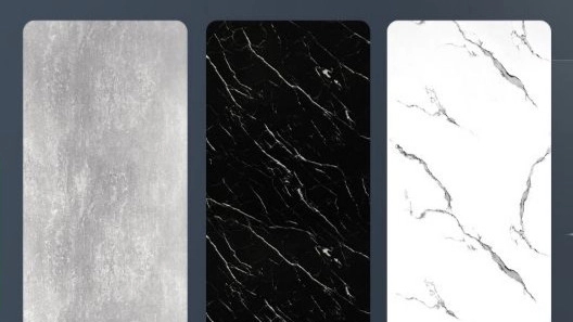 Characteristics of marble sheet between cabinets