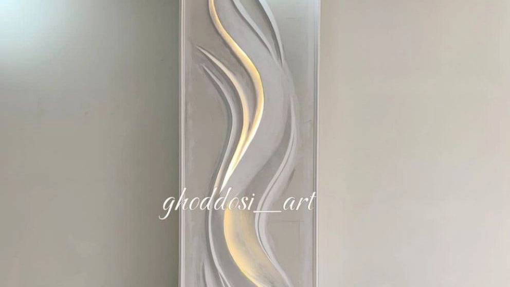 Qudousi Art, design and implementation of modern plaster relief in Mashhad