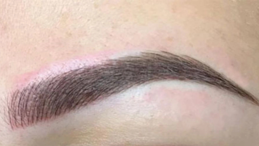 Eyebrow microshading
