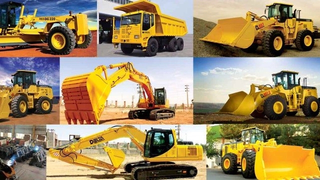 Familiarity with some road construction and mining machines and their use