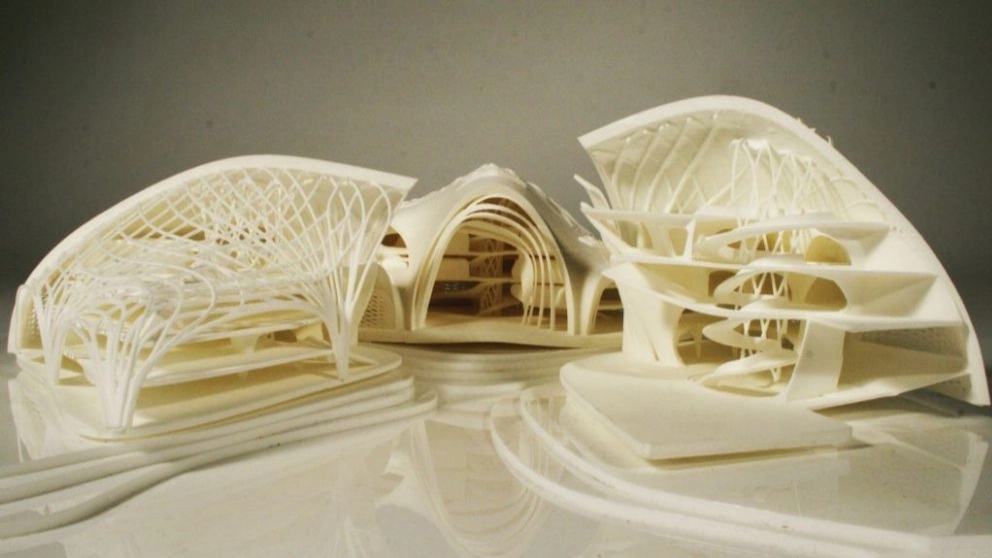 Different methods of 3D printing of architectural models