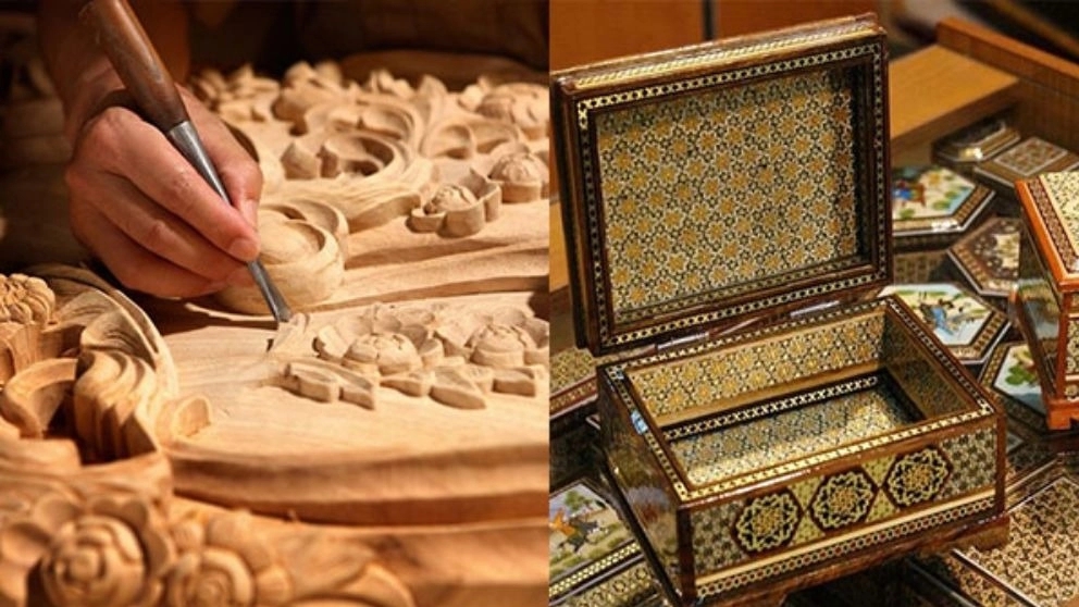 Methods of making Iranian wooden handicrafts