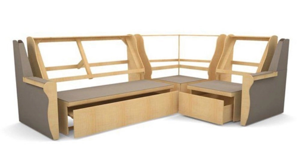 The raw wooden coil of the sofa and its use