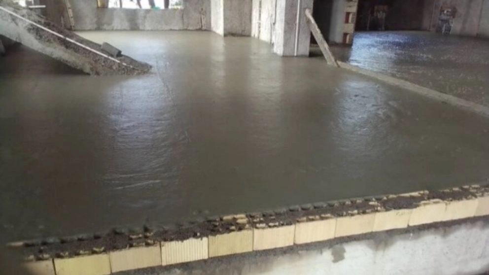 Khanari foam concrete, implementation of building slope foam concrete in Sari, Mazandaran