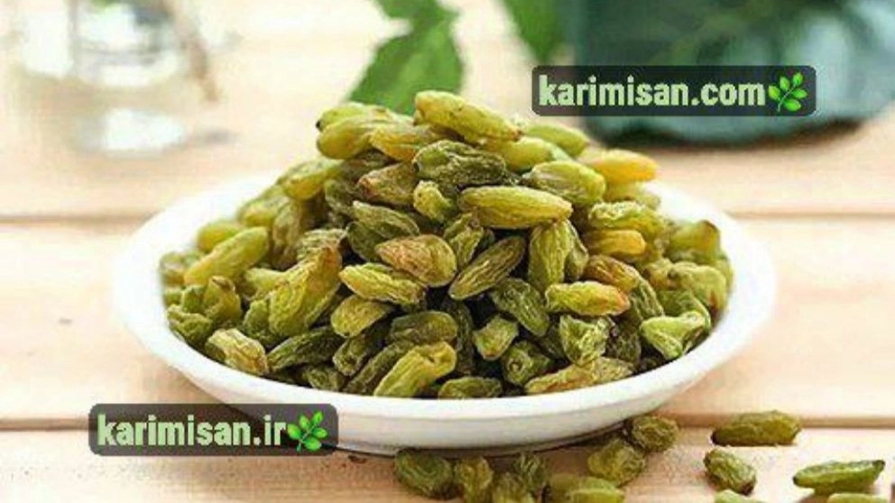 Wholesale sale and export of green raisins