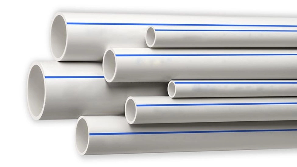White pipe fittings