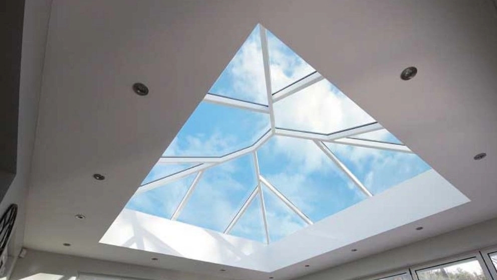Covering the roof of the patio