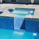 Exemplary stone work group, implementation of ceramic pool stone work in Tehran