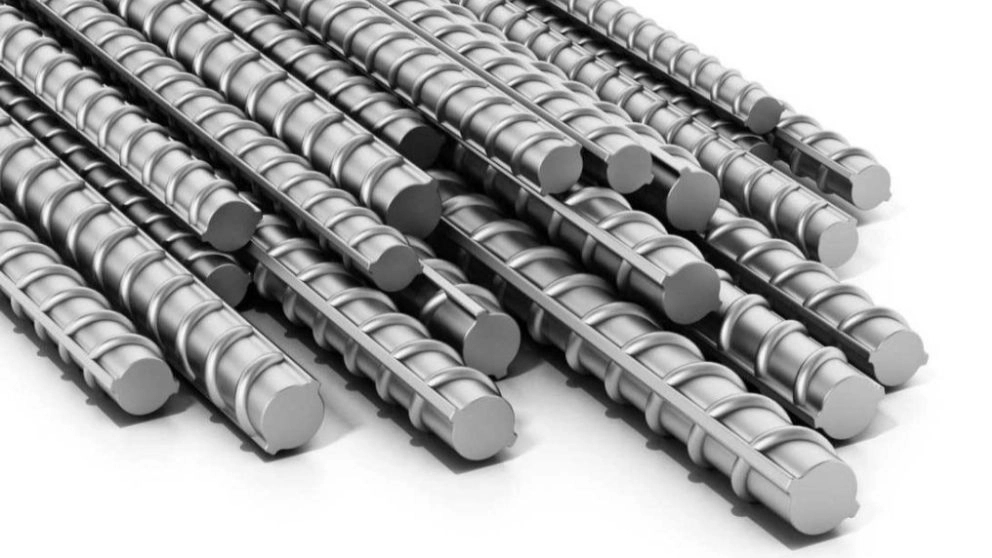The use of various types of rebar in the building