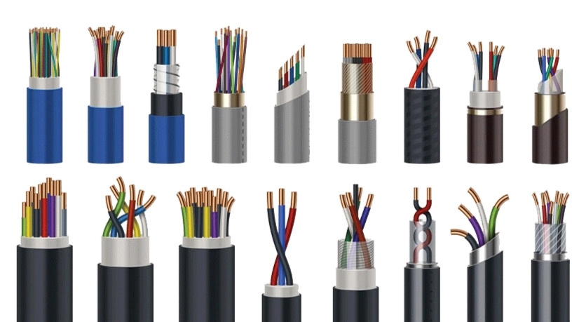 Types of electric cables and their use in terms of insulation material
