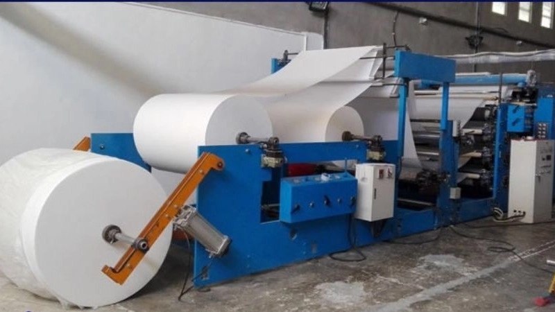 Paper napkin production steps
