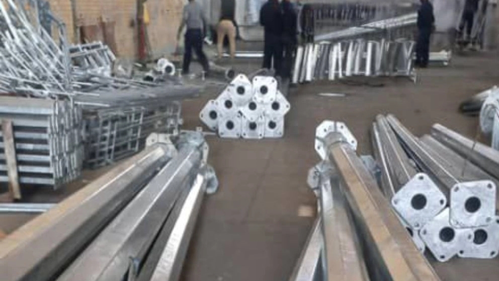 Amoud Sazan Barna Company, production of all kinds of road lighting bases in Tehran