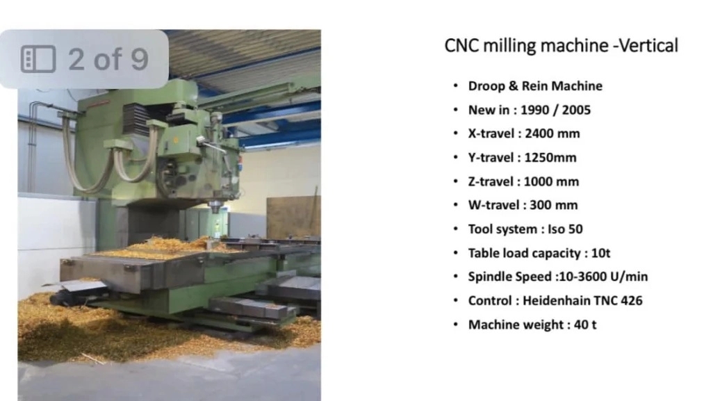 Droop & Rein vertical CNC milling machine