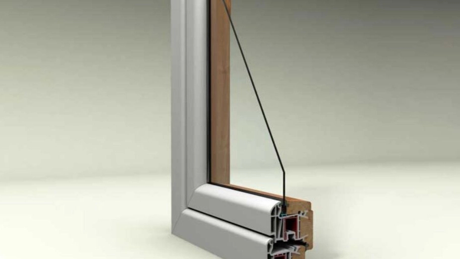 Double-glazed window profile