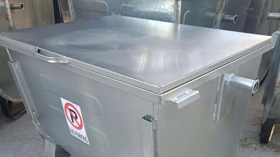 Galvanized waste tank