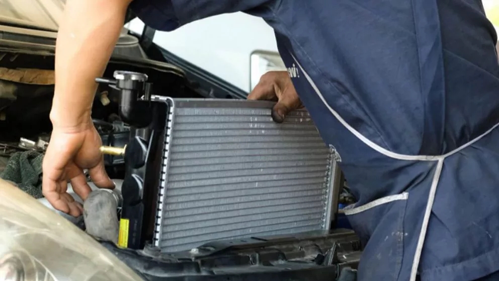 What is the cause of car radiator holes?