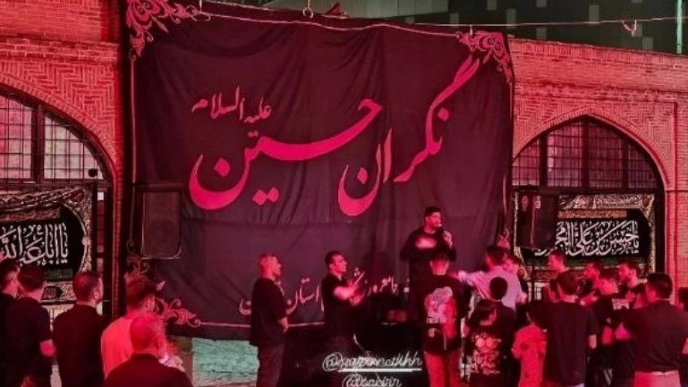 Aba Abdullah al-Hussein's funeral ceremony