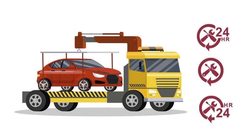 Transporting the car to the repair shop - reliable and fast service