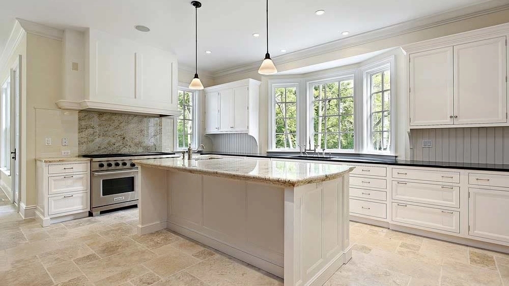 White travertine stone