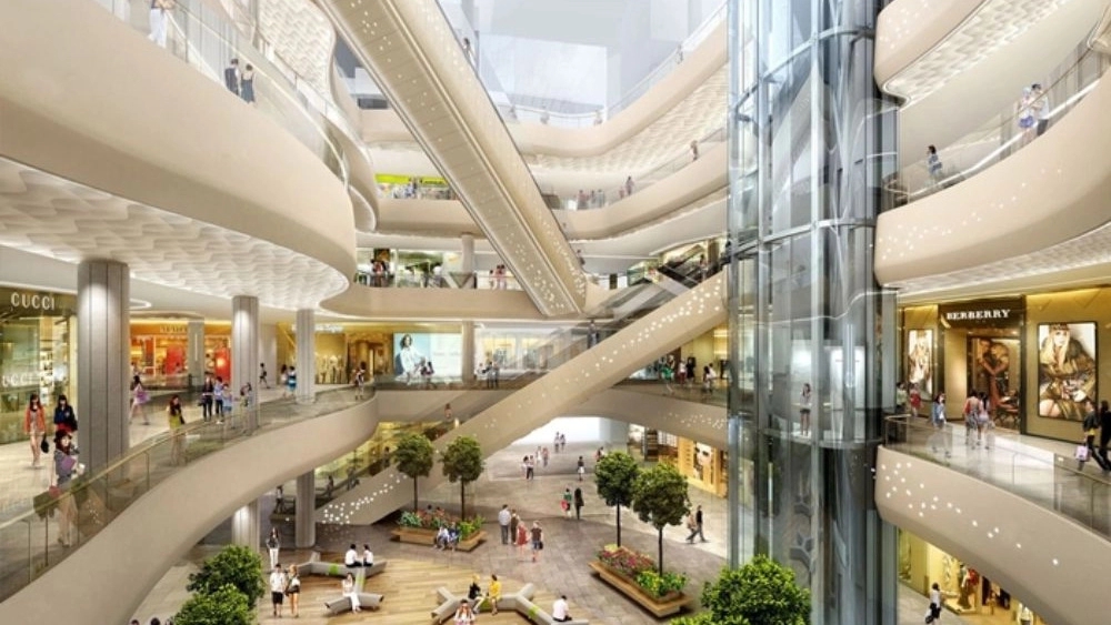 Commercial design of interior decoration