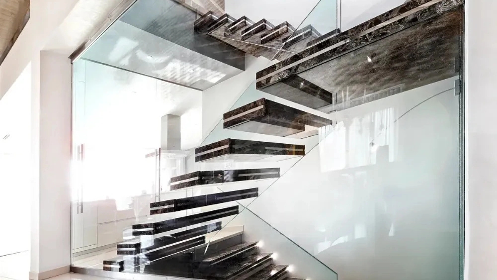 Hanging stone staircase