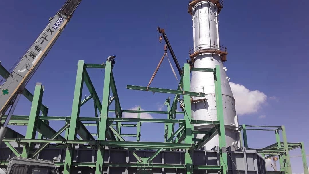Captain of shed installation, wall panel installation and skeleton structure in Hamedan
