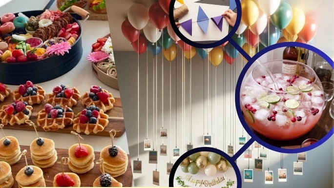 Do Hachi Design birthday theme design in the middle
