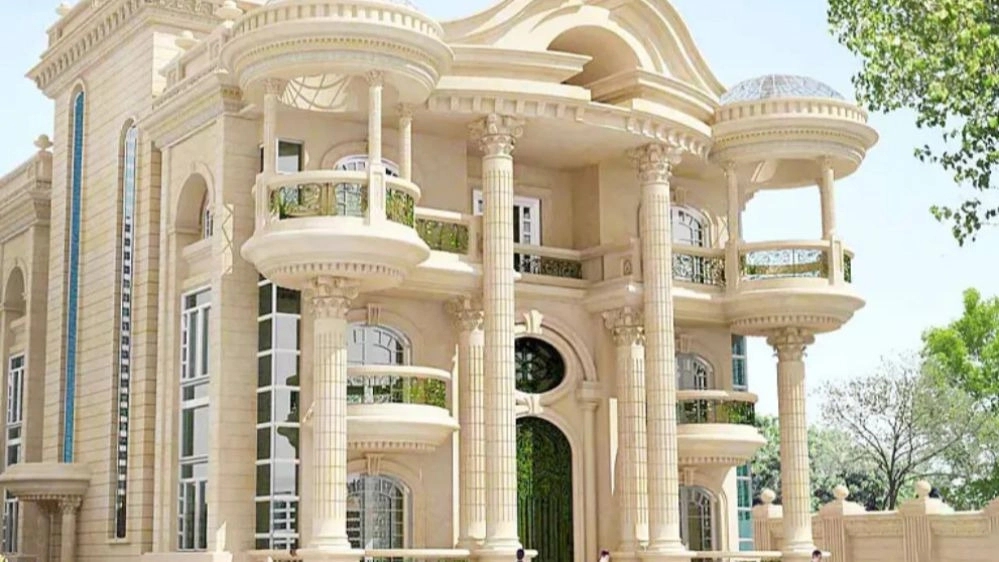 Saidi's painting, implementation of classical and modern Roman facades in Khuzestan