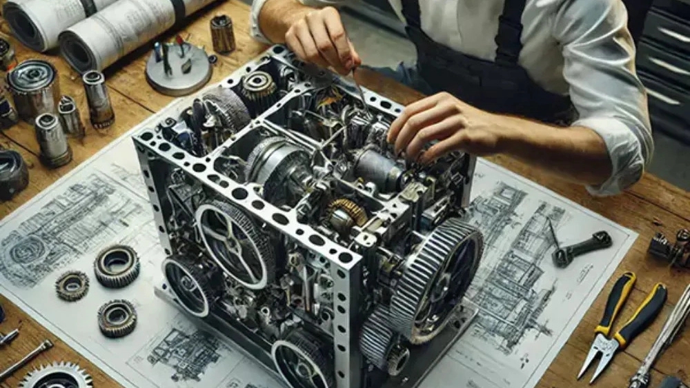 Industrial machinery design in Tehran
