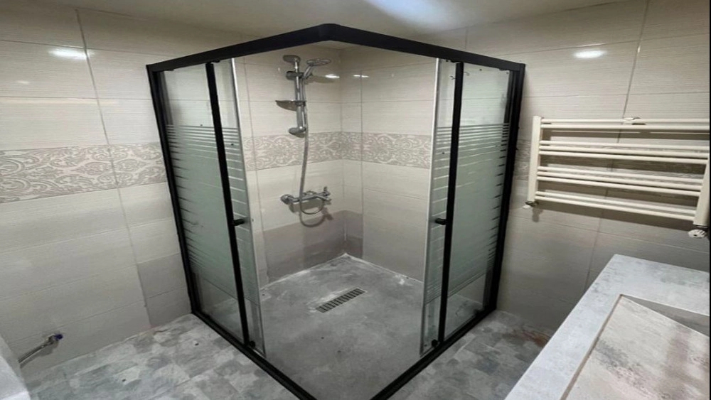 Implementation of glass shower cabin in Rasht
