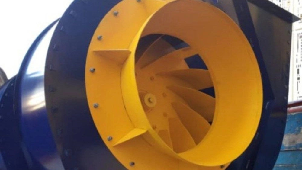 Centrifuge fan in textile industry