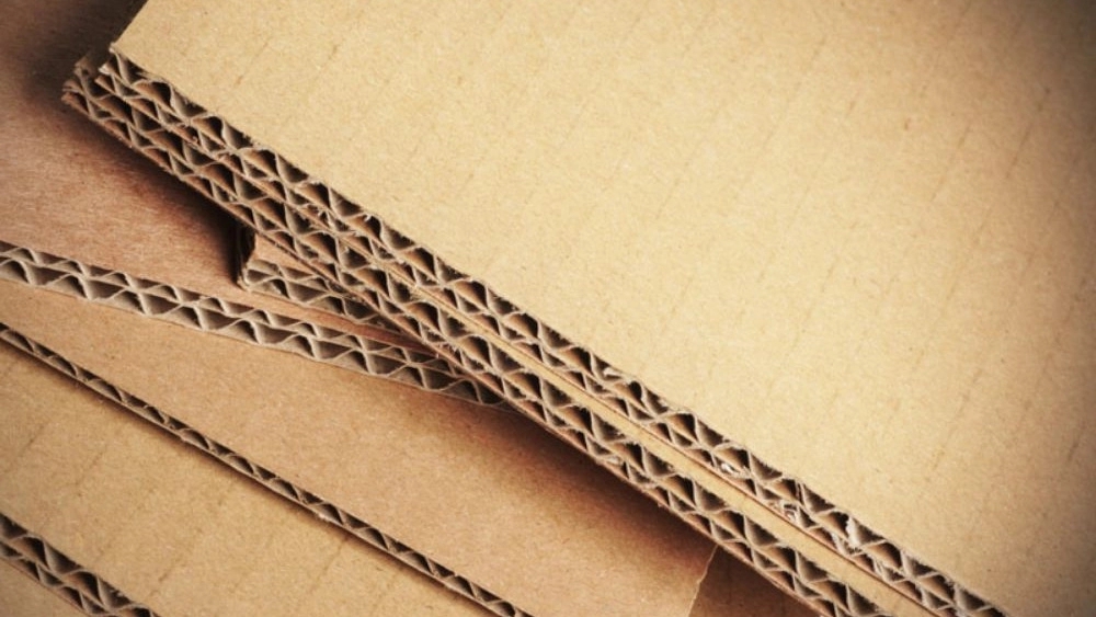 What is meant by three-layer cardboard?