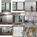 Delsa curtains, sewing and installation of zebra wallpaper and flooring in Khorram Abad Goldasht