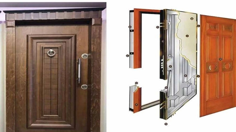 Anti-theft door structure features