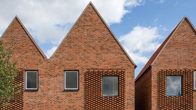 Danak Architecture House, design and implementation of brick facade and building materials in Shahrbabak