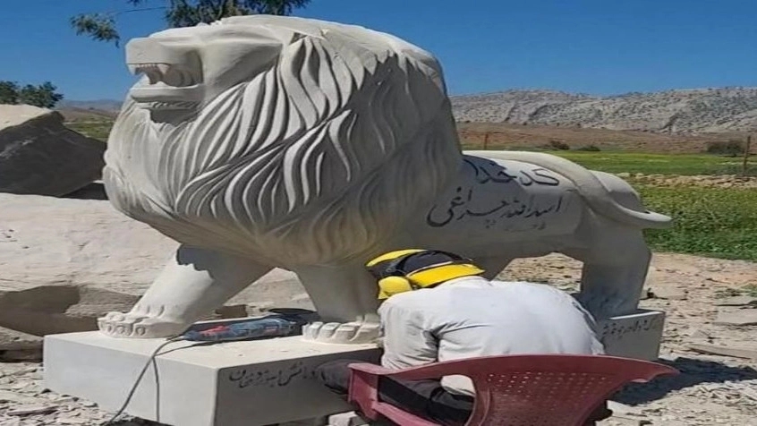 Rashid stonemasonry, construction of gravestones and lionstones in Khuzestan