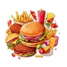 Fast food at Chek station in Yasouj