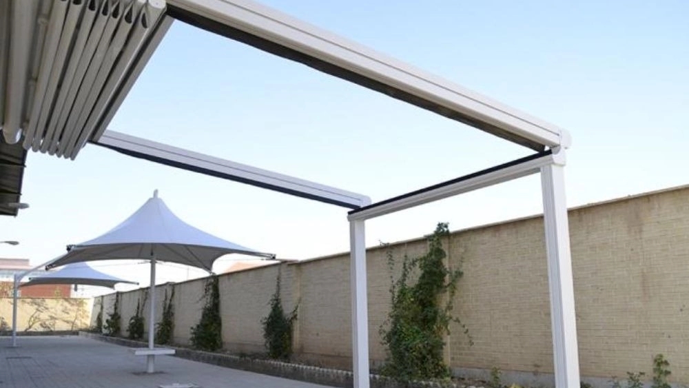 Padna movable roof, production of retractable movable roof and electric awning in Tehran