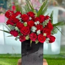 Ladybug flowers, sale of box flower bouquets in Mashhad