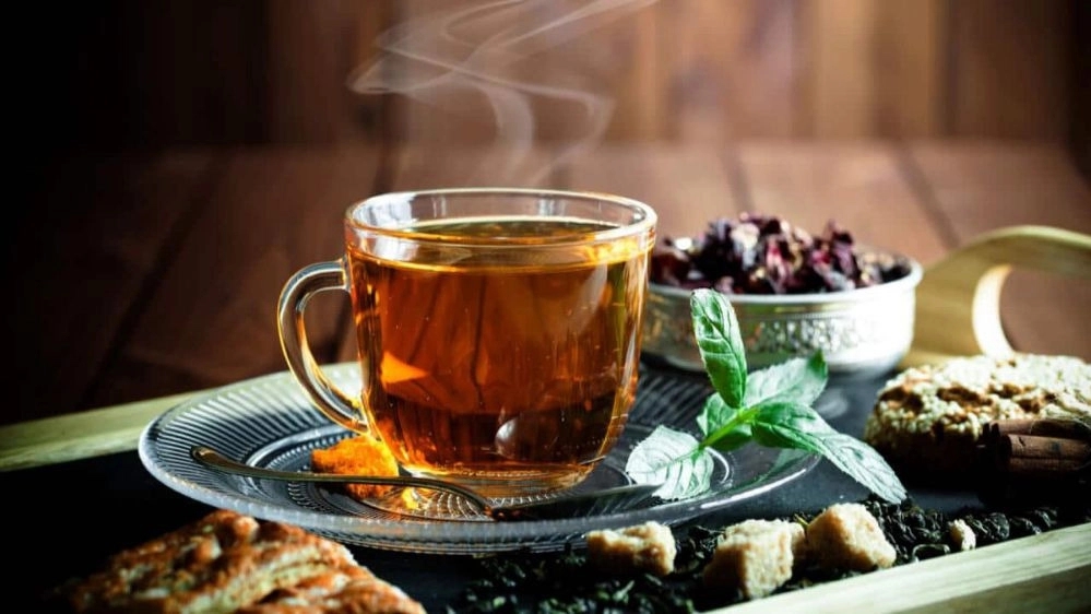Selling antique tea in Qom