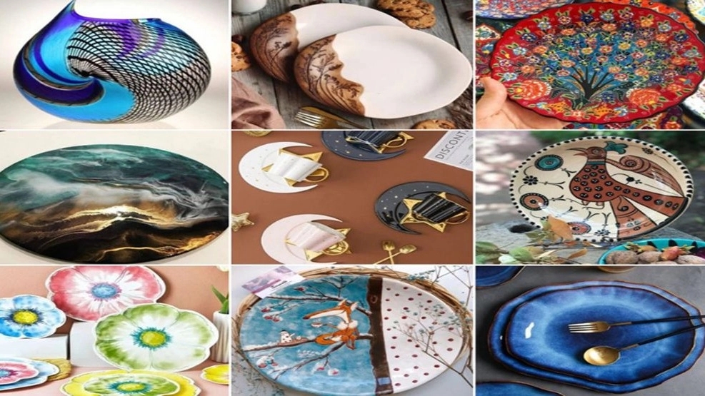 Sale of plate lampshade handicrafts in Lavasan