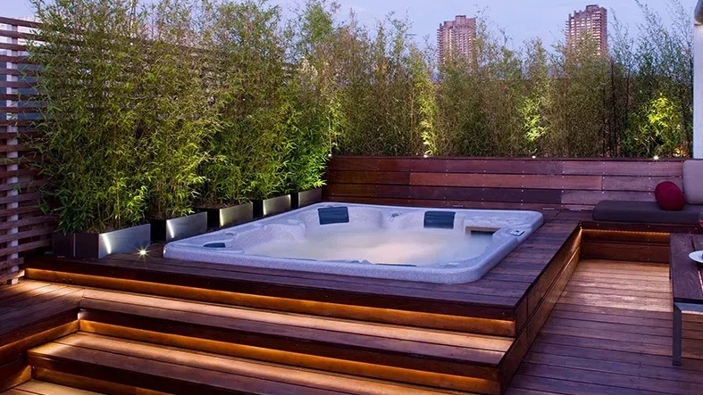 Construction of Alborz pool builders sauna and jacuzzi