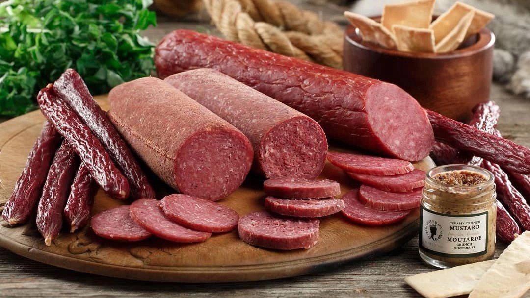 Homemade and handmade sausages in Tehran