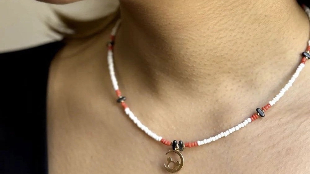 Order handmade gold and beaded necklaces in Tehran